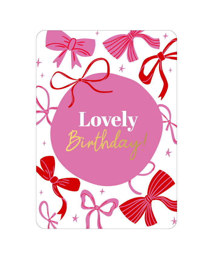Wenskaart Lovely birthday