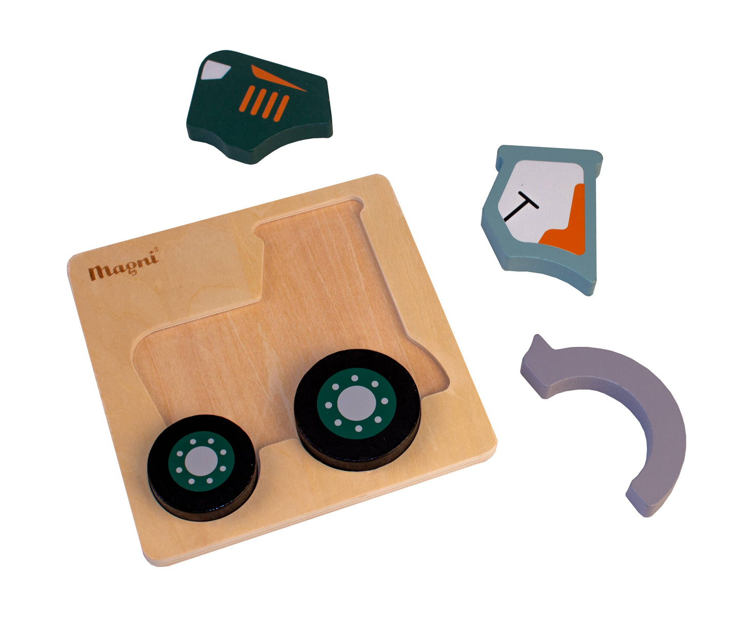 Magni | Houten tractorpuzzel