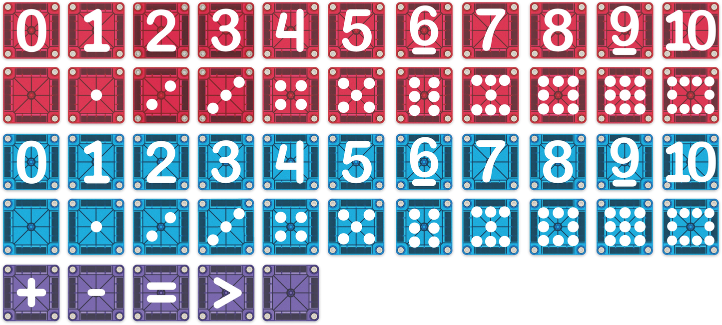 MAGNA-TILES® 56-delige microMAGS Learn Numbers PRE-ORDER OKTOBER
