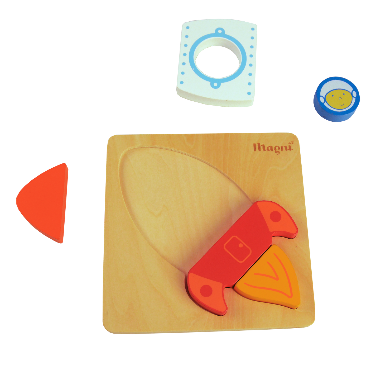 Magni | Houten raketpuzzel