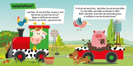 Puzzeltrein boerderijdieren