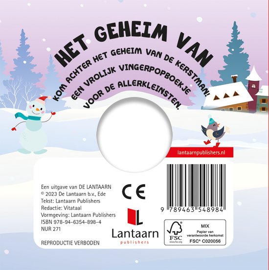Vingerpopboekje - Het geheim van de Kerstman