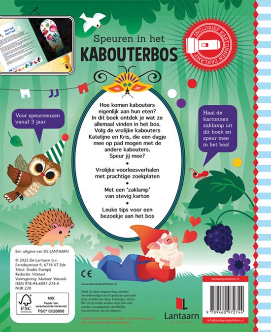 Zaklampboek - Speuren in het kabouterbos