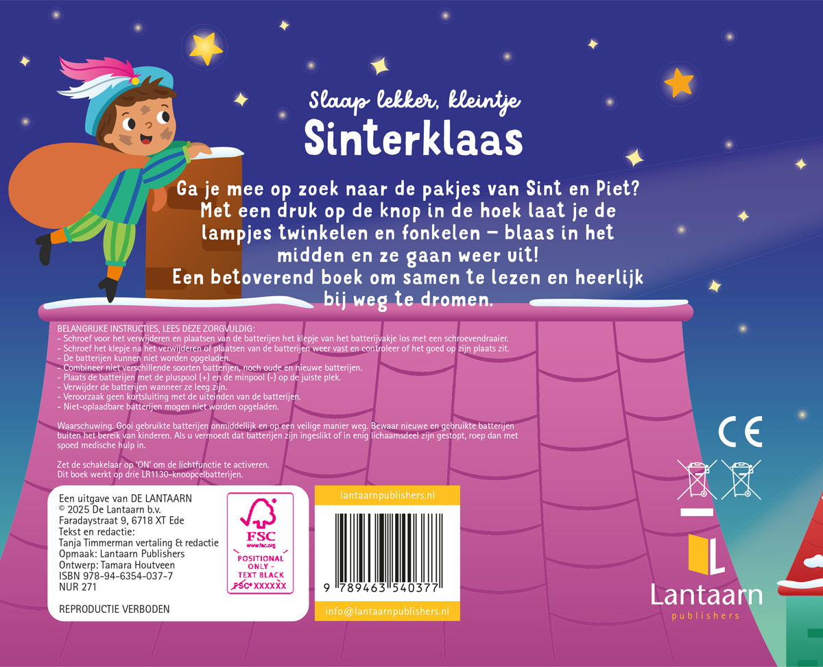 Lampjesboek Slaap lekker, kleintje - Sinterklaas