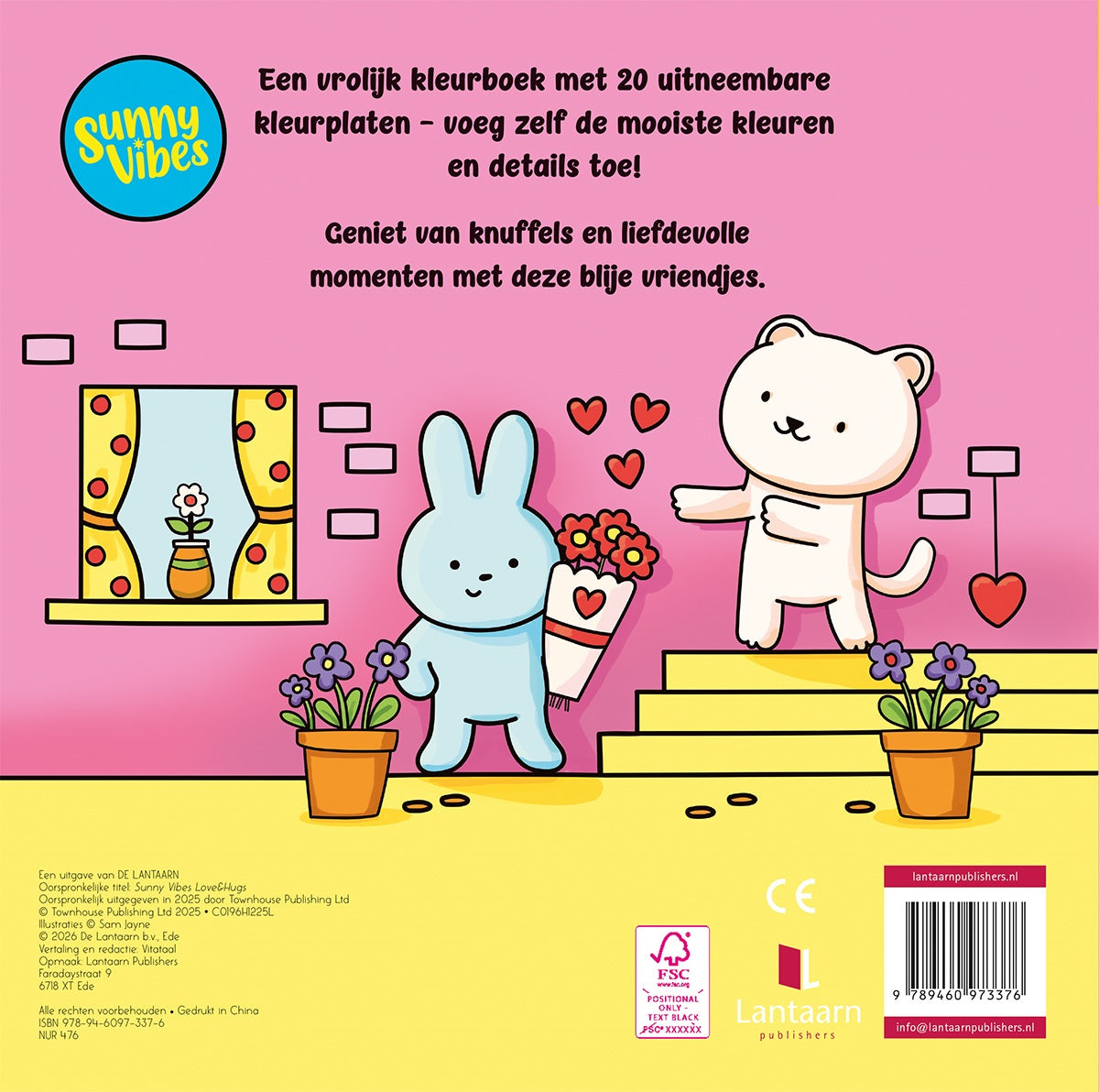 Cosy kleurboek - Love & hugs (Sunny vibes)