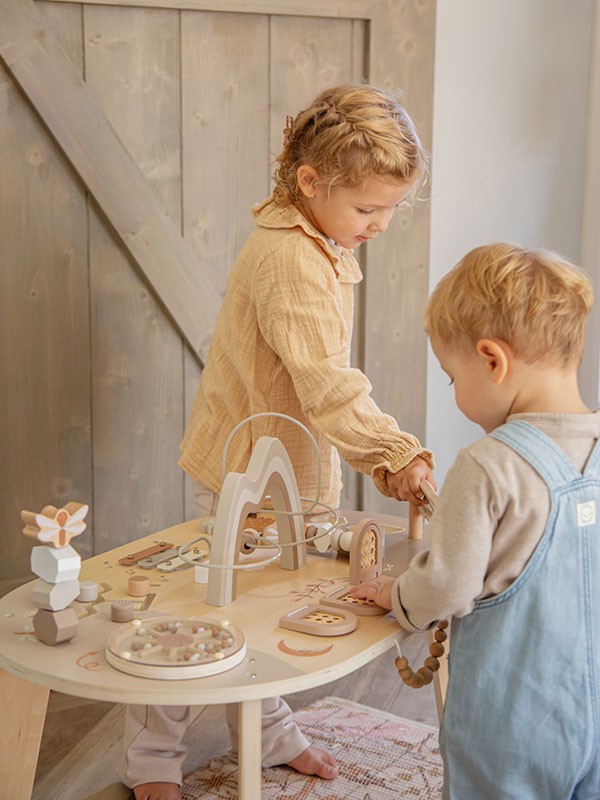 Beige Activiteitentafel Label Label
