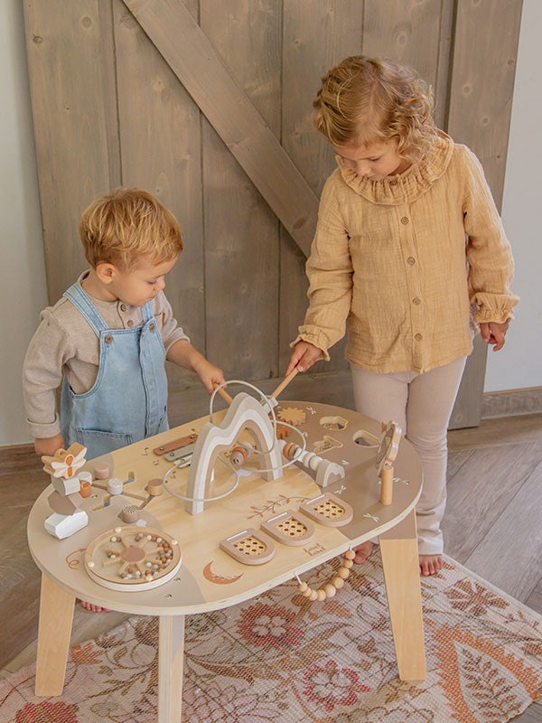 Beige Activiteitentafel Label Label