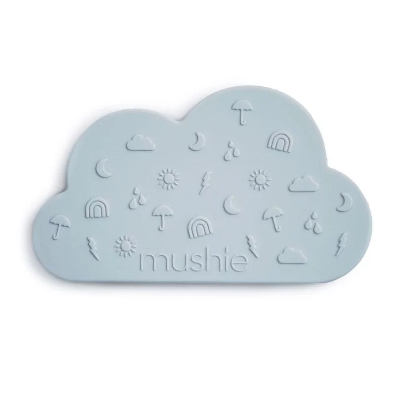 Mushie bijtring wolk - bauwgrijs