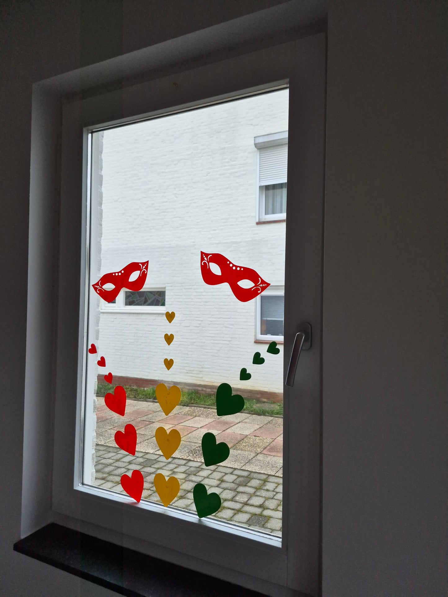 Raamsticker hartjes