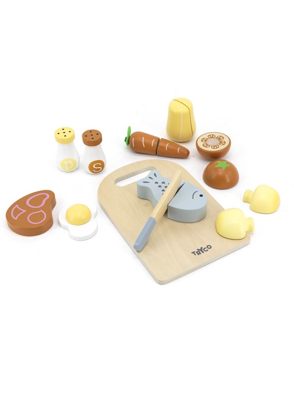 Houten snijplank met ingrediënten | Tryco