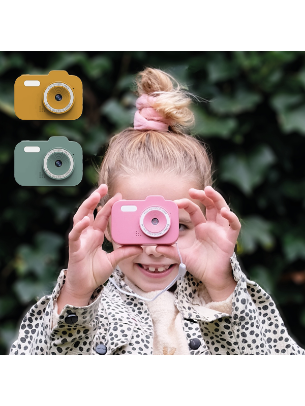 Digitale fotocamera voor kinderen (groen en roze) - Zazu