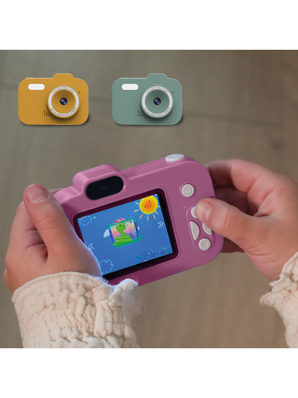 Digitale fotocamera voor kinderen (groen en roze) - Zazu