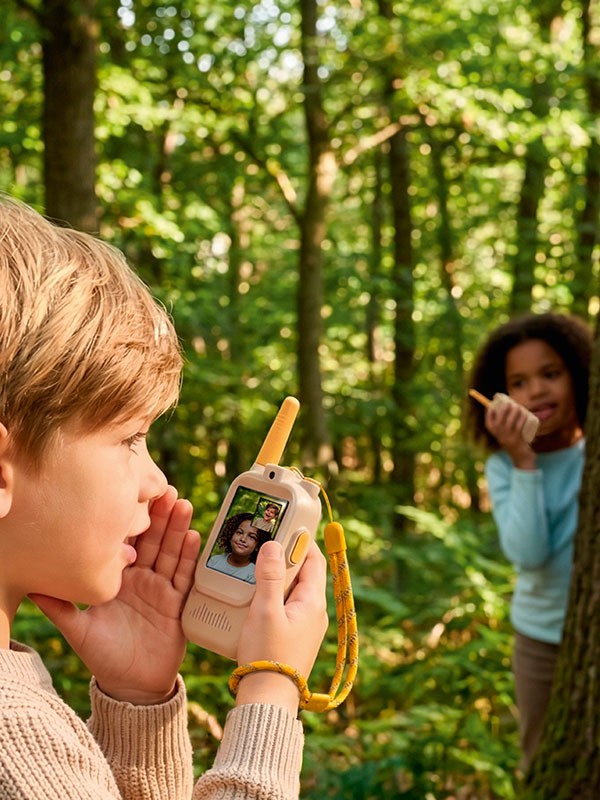 ZAZU Walkietalkie met videofunctie - roze, groen en beige