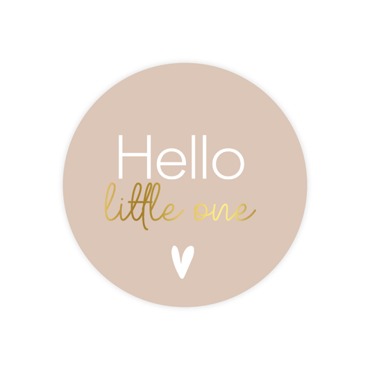 Stickers Hello little one (5 stuks)