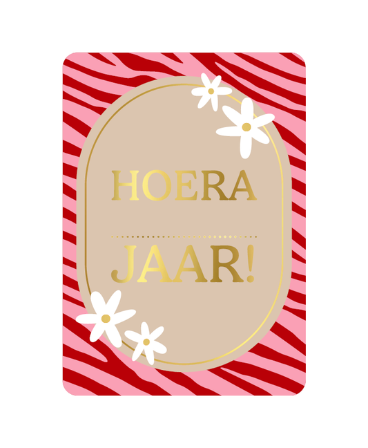 Wenskaart Hoera ... jaar