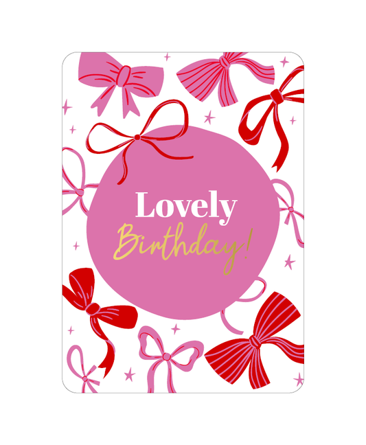 Wenskaart Lovely birthday
