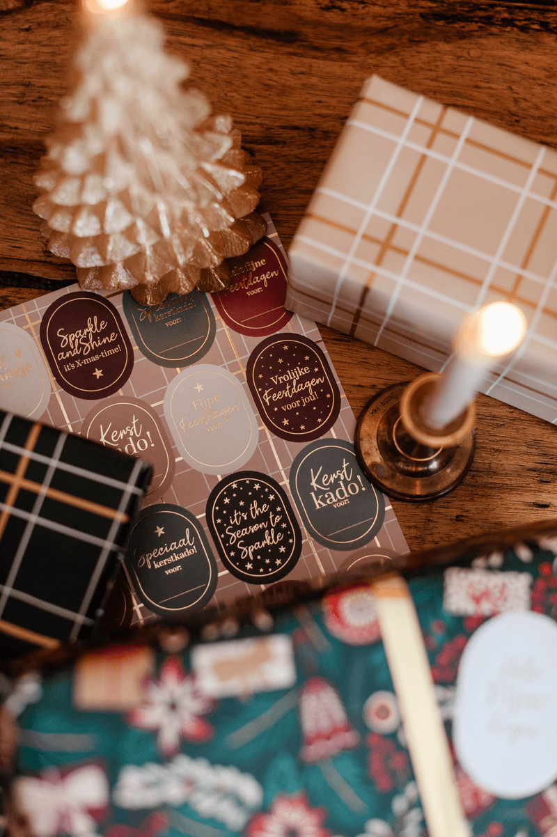 Stickervel Kerst luxe