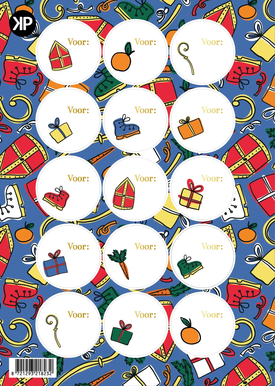 Stickervel - sinterklaas pret