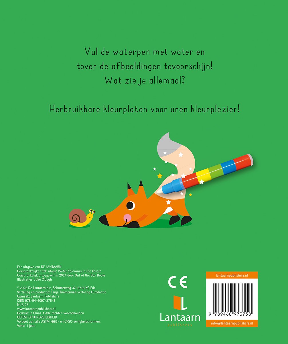 Magisch waterkleurboek - in het bos