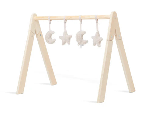 Babygym speeltjes Jollein beige (maan en ster)