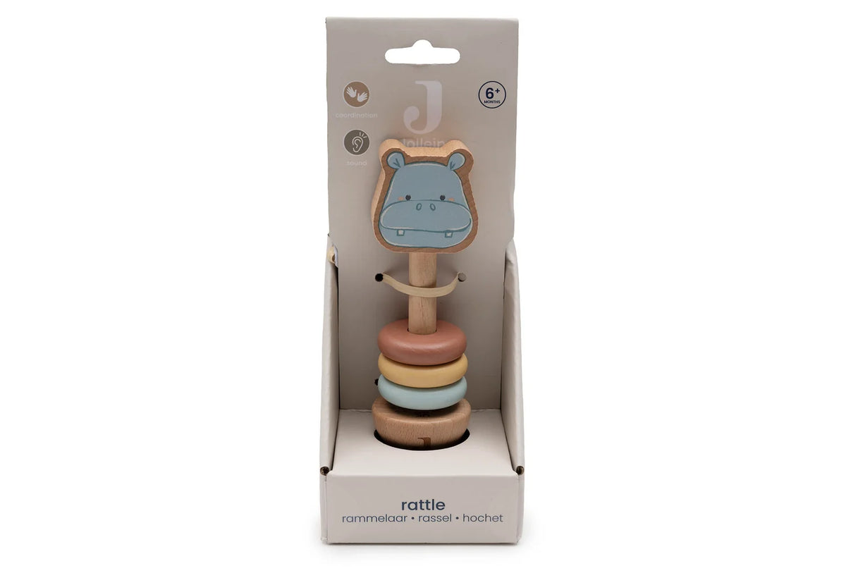 Jollein Houten Rammelaar Hippo Happy