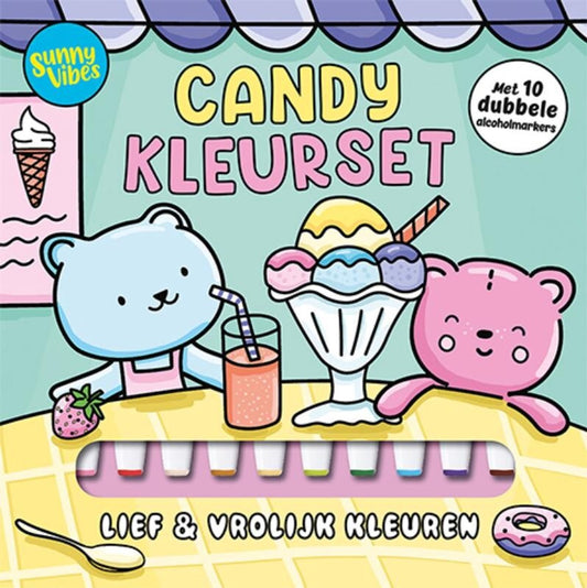 Candy kleurset met 10 alcoholmarkers