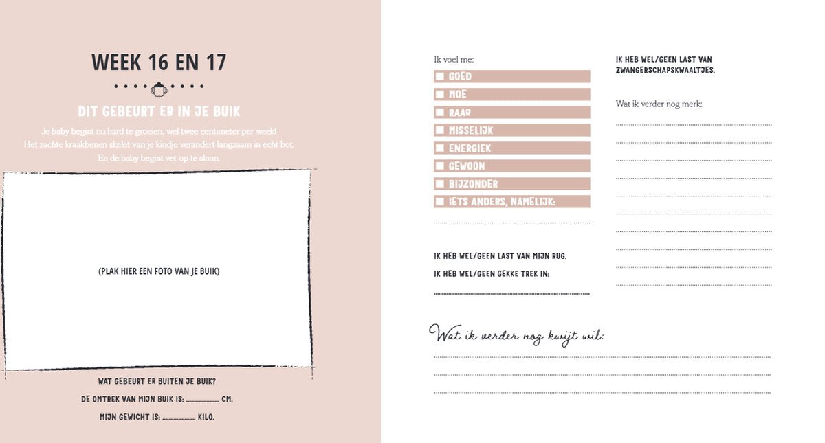 Invulboek Mijn negen maanden babyboek - Maak een unieke herinnering