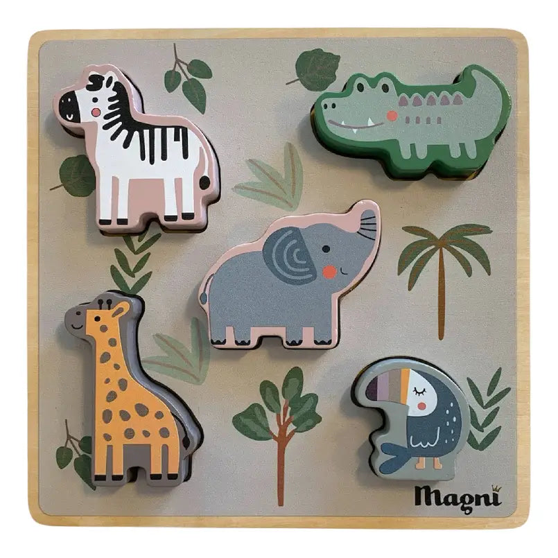 Magni | Houten puzzel jungle dieren