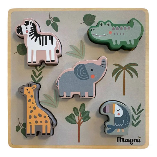 Magni | Houten puzzel jungle dieren