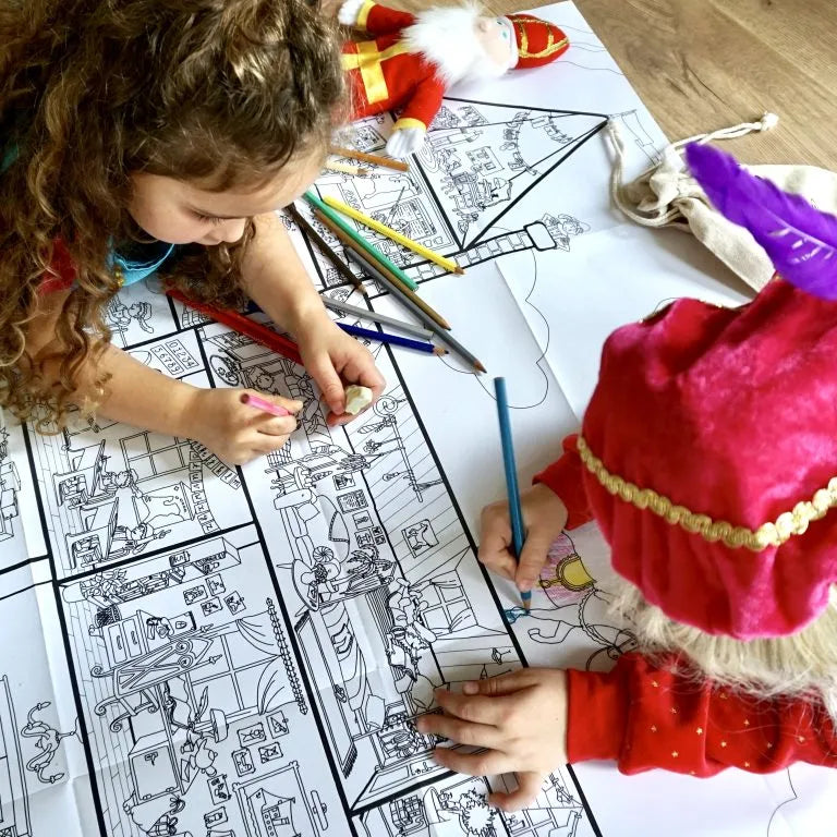 De Grote Sinterklaas Kleurplaat XXL 1.20 x 0.85m