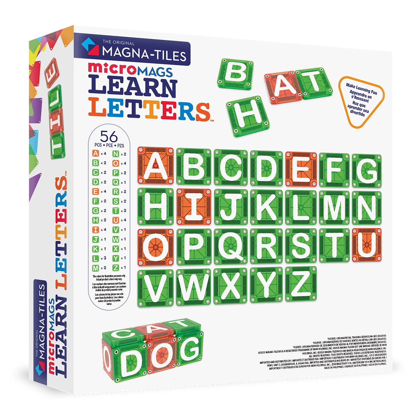 MAGNA-TILES® 56-delige microMAGS Learn Letters PRE-ORDER OKTOBER