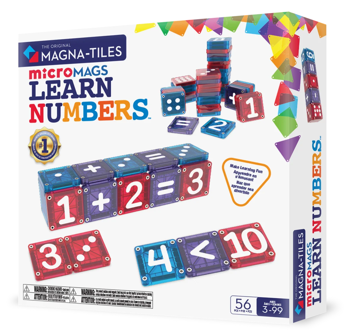 MAGNA-TILES® 56-delige microMAGS Learn Numbers PRE-ORDER OKTOBER