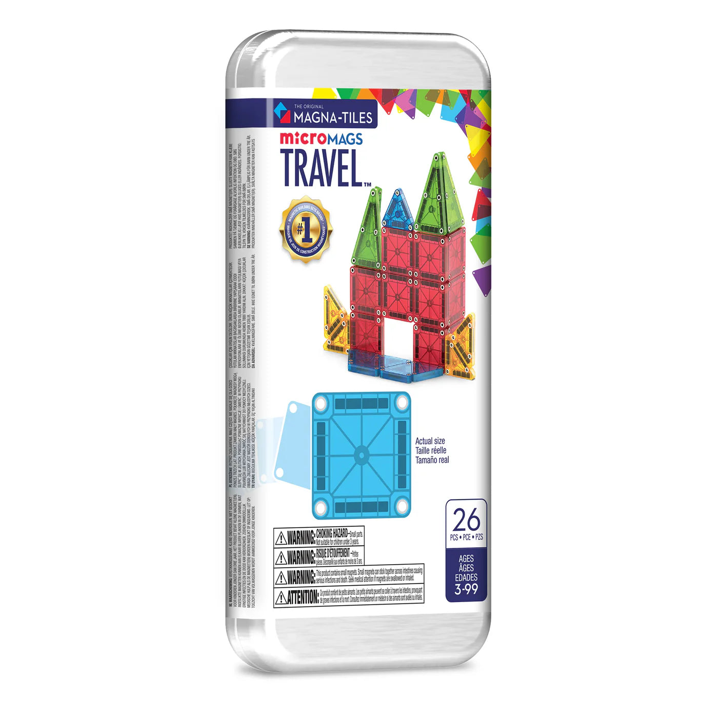 MAGNA-TILES® microMAGS Reisset, 26-Delige Magnetische Bouwset