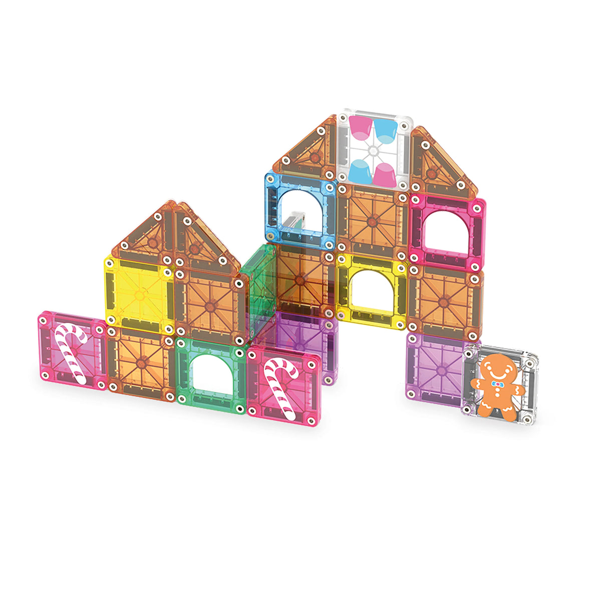 MAGNA-TILES® 24-delige Gingerbread House Travel Set
