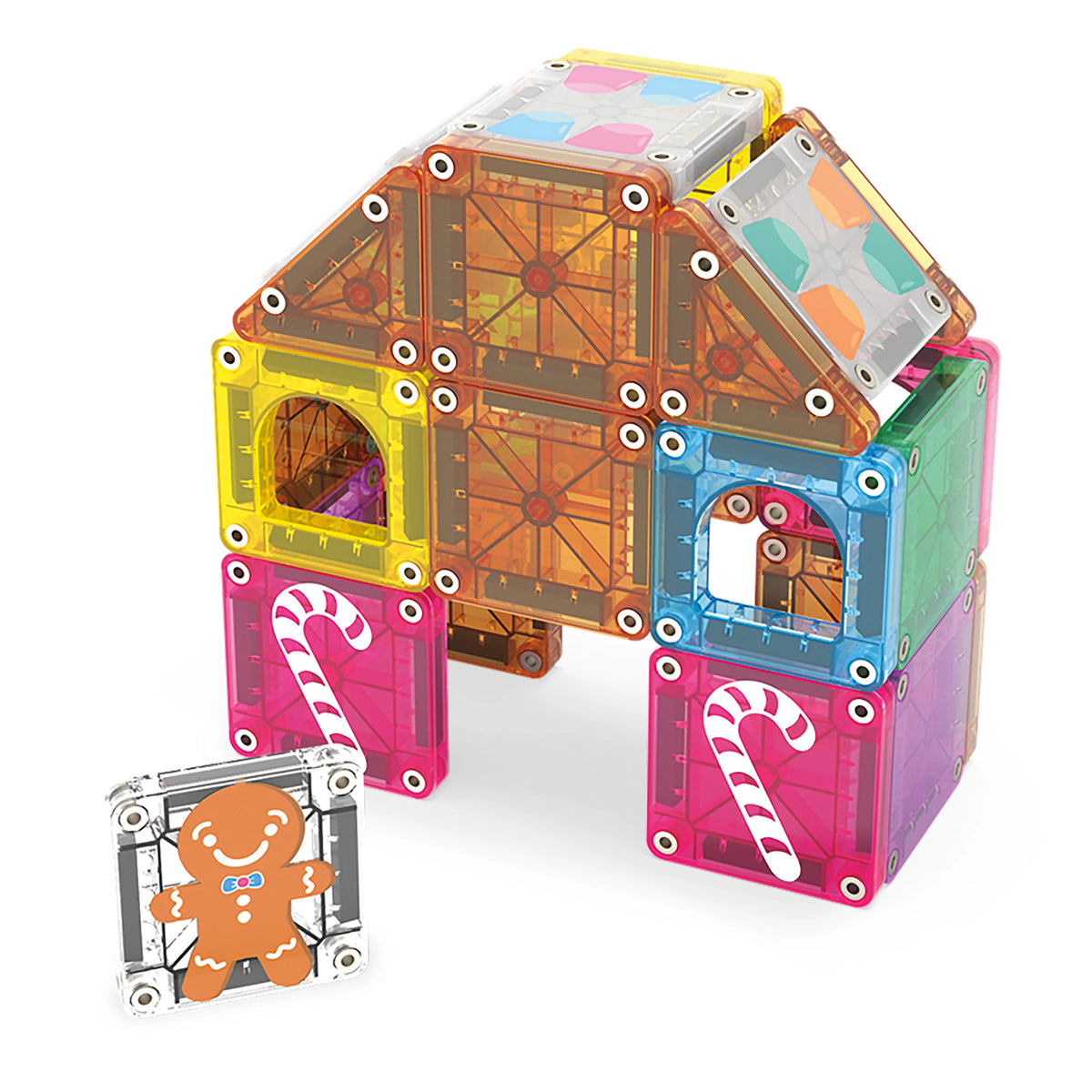 MAGNA-TILES® 24-delige Gingerbread House Travel Set