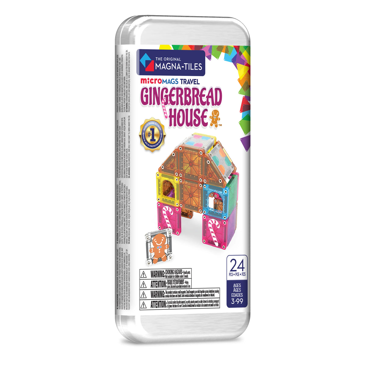 MAGNA-TILES® 24-delige Gingerbread House Travel Set