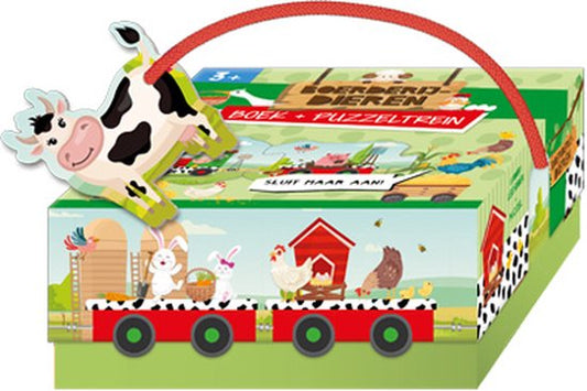 Puzzeltrein boerderijdieren