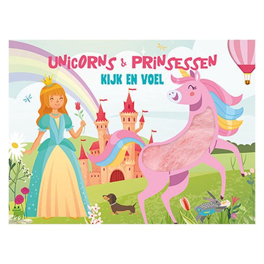 Kijk en voel boekje - unicorns & prinsessen