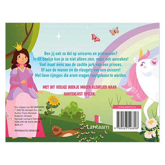 Kijk en voel boekje - unicorns & prinsessen