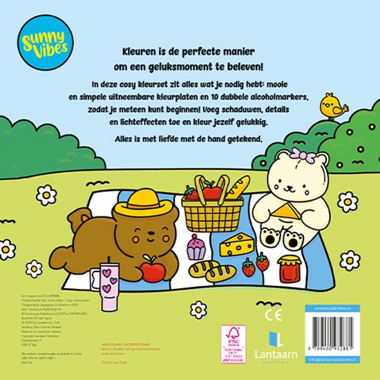 Cosy kleurset met 10 alcoholmarkers