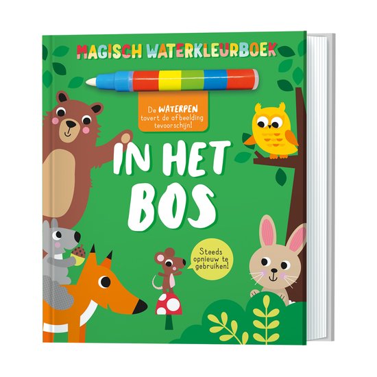 Magisch waterkleurboek - in het bos