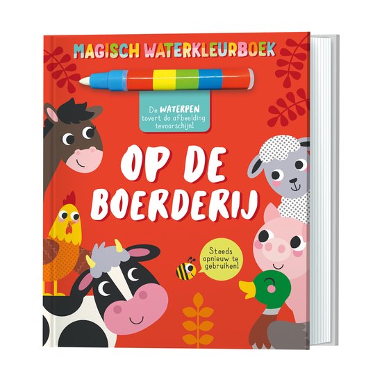 Magisch waterkleurboek - op de boerderij