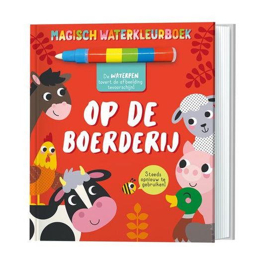 Magisch waterkleurboek - op de boerderij