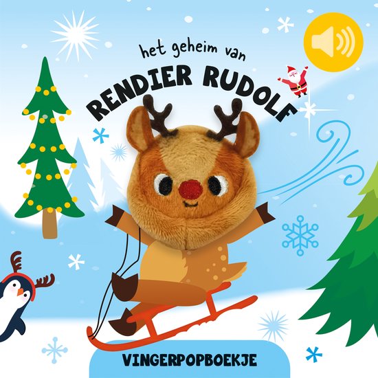 Vingerpopboekje - Het geheim van rendier Rudolf