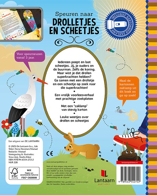 Zaklampboek - Speuren naar drolletjes en scheetjes