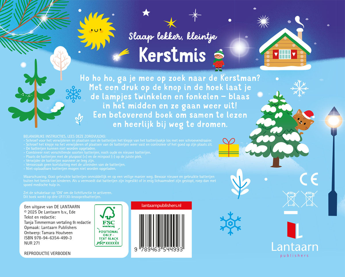 Lampjesboek Slaap lekker, kleintje - Kerstmis