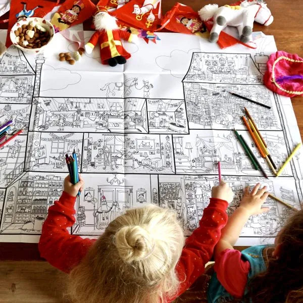 De Grote Sinterklaas Kleurplaat XXL 1.20 x 0.85m