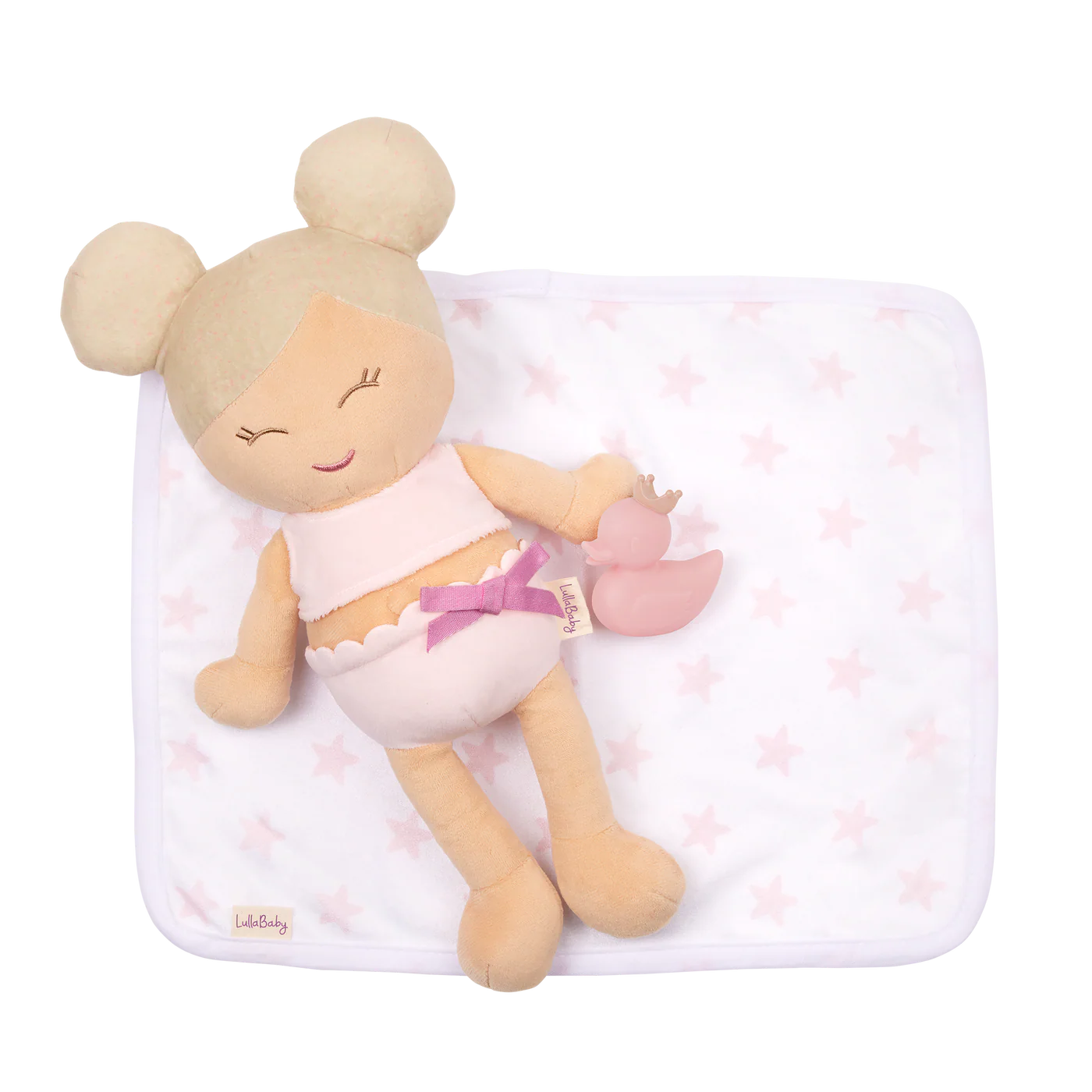 Lullababy Badpop meisje met accessoires - blond haar (PRE-ORDER EIND JUNI)