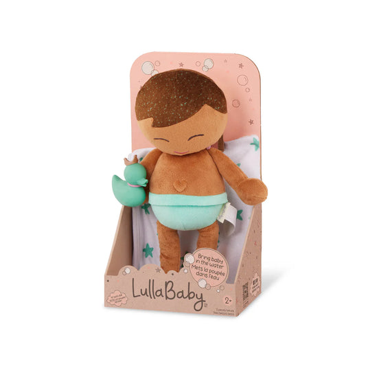 Lullababy Badpop jongetje met accessoires - donker haar