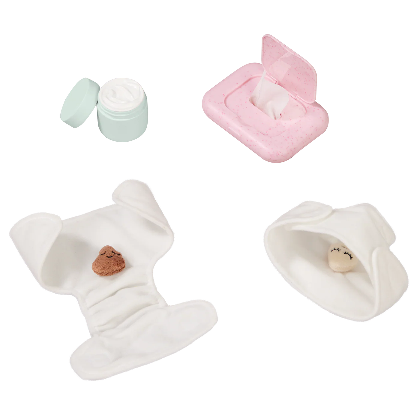 Lullababy commode voor babypoppen met accessoires (PRE-ORDER EIND JUNI)